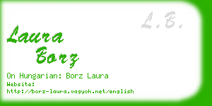 laura borz business card